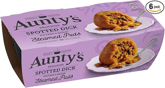 Auntys Golden Spotted Dick Pudding (2x95g)
