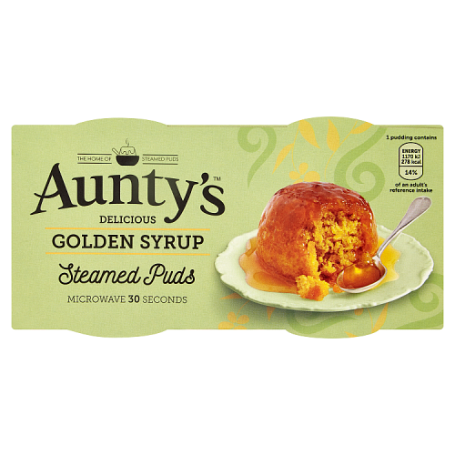 Auntys Golden Syrup Pudding (2x95g)