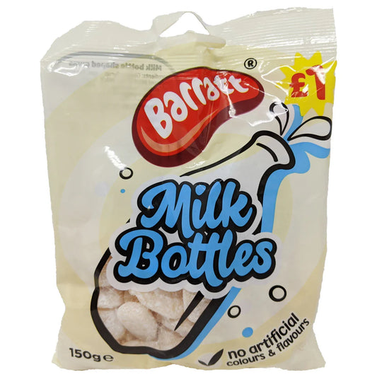 British barratt milk bottle soft candy chews