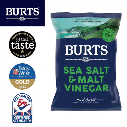 Burts Sea Salt & Malt Vinegar Chips